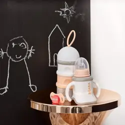 لیوان سه کاره ب آ با Beaba 3-in-1 Evolutive Training Cup