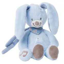 عروسک موزیکال کوچک خرگوش آبی ناتو Nattou