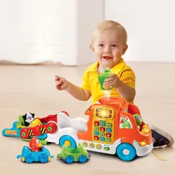 اسباب بازی حمل اتومبیل وی تک vtech pull &learn car carrier