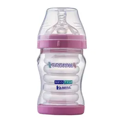 شیشه شیر 170 میل صورتی بیبی سیل Babisil NeoStyle Feeding Bottle