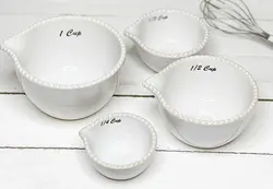 ست پیمانه سرامیک ۴ عددی