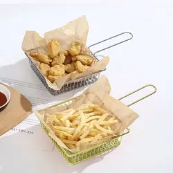 ظروف سرو سوخاری مستطیل فلزی