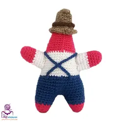 عروسک پاتریک قلاب بافی - آرت زویا - فروش و آموزش دست‌سازه‌ها