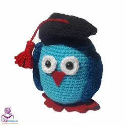 عروسک جغد کوچک قلاب بافی مدل 1 - آرت زویا - فروش و آموزش