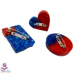 پیکسل سنجاقی رزینی ژینا در سه طرح - آرت زویا - فروش و آموزش