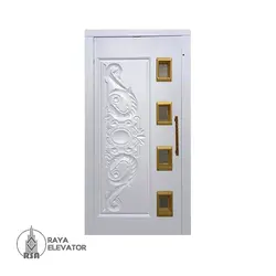درب آسانسور لولایی کد6067 طرح لوتوس
