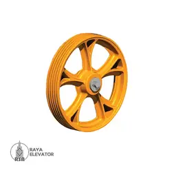 فلکه اصلی موتور آسانسور بهران | تعویص فلکه آسانسور