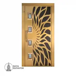 درب آسانسور لولایی کد6036 | درب لولایی آسانسور استیل