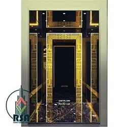 کابین آسانسور استیل کد3502 | طراحی کابین آسانسور