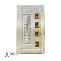 درب لولایی آسانسور کد 6057 | انواع درب طرحدار آسانسور