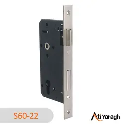 قفل سوییچی آکس 60 مدل SAFETY رنگ نیکل - آتی یراق