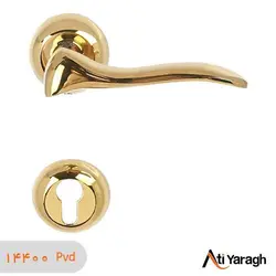 دستگیره کاوه صنعت مدل 1410P-R سربی دو تکه pvd - آتی یراق
