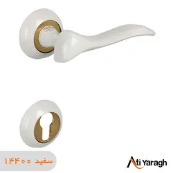دستگیره کاوه صنعت مدل 1472R سربی دو تکه سفید - آتی یراق