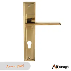 دستگیره کاوه صنعت مدل 8012P پلاک طلایی PVD - آتی یراق