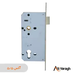 قفل سوییچی زبانه تخت کاوه صنعت آکس 5/5 ساتن - آتی یراق