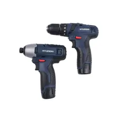 ست دریل و پیچ گوشتی شارژی هیوندای مدل HP121L-CD2121L