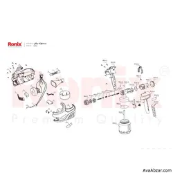 پیستوله رنگ پاش برقی رونیکس 650 وات مدل RH-1365