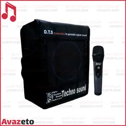 اکو همراه بیسیم تکنوسوند مدل PTR4W + میکروفن