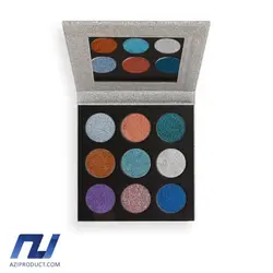 پالت سایه چشم 9 رنگ رولوشن مدل Pressed Glitter