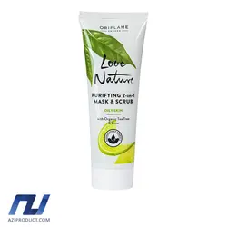 ماسک و اسکراب اوریفلیم مدل روغن درخت چای و لیمو حجم 10 میل