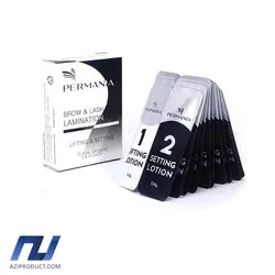 مواد شماره 1 و 2 لیفت مژه و ابرو پرمانیا حجم 0.8 میل