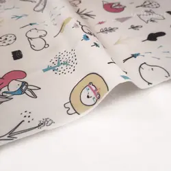 خرید و قیمت تریکو دورو طرح فانتزی حیوانات کد 4011109 - دورو طرحدار | بافت مارت