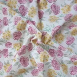 تریکو نخ پنبه یکرو کشی تیپ لاکرا گلدار کد 4021010 | بافت مارت