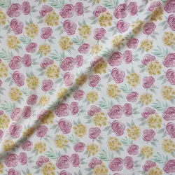 تریکو نخ پنبه یکرو کشی تیپ لاکرا گلدار کد 4021010 | بافت مارت