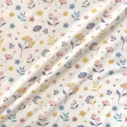 تریکو یکرو و دورو طرح گلدار ریز کد 4021035