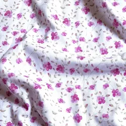 پارچه تریکو طرح شکوفه ای ریز کد 4021091