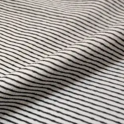 پارچه تریکو تاپ و تیشرت راه راه مشکی ریز