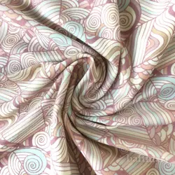 پارچه تریکو نخ ویسکوز لاکرا طرحدار 4001060 | بافت مارت