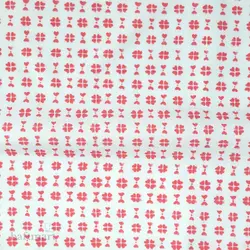 پارچه تترون پلی ویسکوز طرح گل قرمز ریز کد 40022 تترون گلدار - ساتن گلدار ریز| بافت مارت