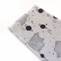 تریکو پنبه ترکیبی الاستان یکرو کشی طرح کهکشان و ستاره | بافت مارت