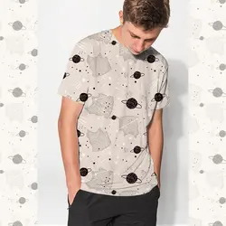 تریکو پنبه ترکیبی الاستان یکرو کشی طرح کهکشان و ستاره | بافت مارت