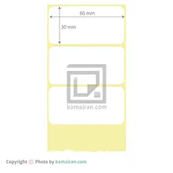 لیبل کاغذی 60*30 رول 2000 عددی