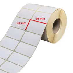 لیبل کاغذی 36*24 رول 6000 عددی