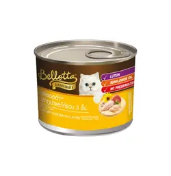 کنسرو بلوتا طعم مرغ و ماهی 185گرم bellota
