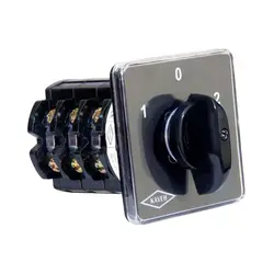 کلید گردان سه فاز دو طرفه 25 آمپر کاوه 2507