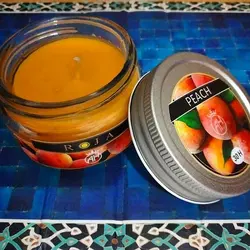 شمع کانتینری با رایحه هلو(روجا)