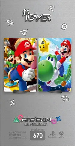 اسکین PS5 طرح ماریو قارچ خور Mario