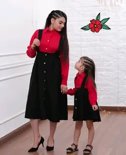دو تکه شومیز و دامن مادر و دختر (کودک و نوجوان)