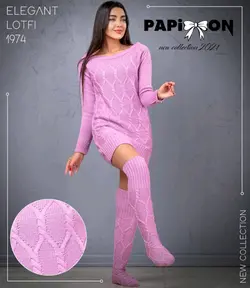 تونیک همراه پاپوش بافت