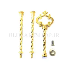 دسته ظروف پیچ طلایی