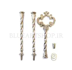 دسته ظروف پیچ نقره ای