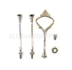 دسته ظروف تاج نقره ای