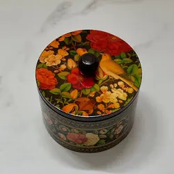 قندان طرح گل و مرغ