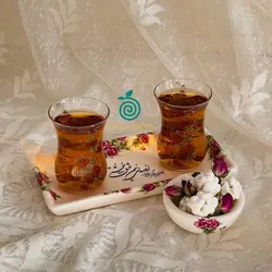 ست چایخوری دونفره گلسرخی -گلدیس