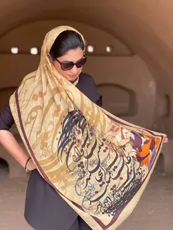 شال تک نخی طرح حکایت رنگ کرم