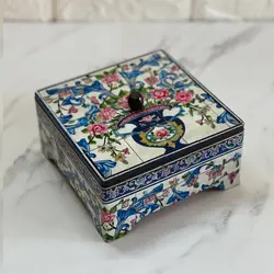 جعبه تیبگ طرح کاشی هفت رنگ_ مربع